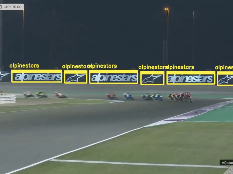 AI logo recognition for MotoGP